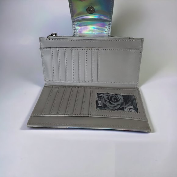 ADRIENNE VITTADINI Iridescent RFID Protected Clutch Wallet - Picture 3 of 7